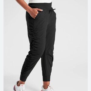 Athleta Attitude Lined Pants Joggers Black Women's Size 4 TALL - Gym / Travel
